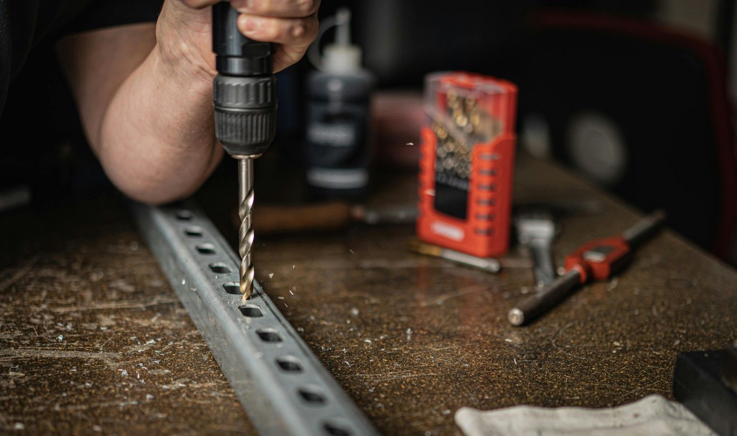Precision metal column drilling